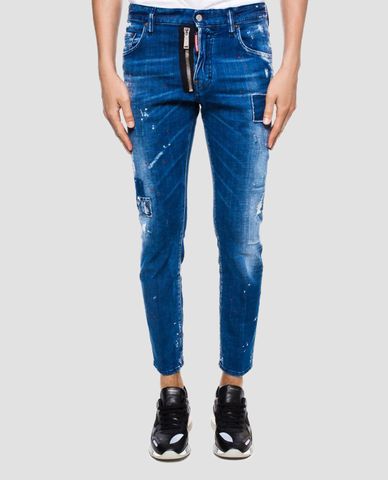  DSQUARED2 - Quần jeans nam skinny Skater Raw-cut 