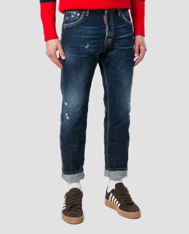  DSQUARED2 - Quần jeans nam phom ống rộng Cool Guy 