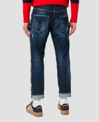  DSQUARED2 - Quần jeans nam phom ống rộng Cool Guy 