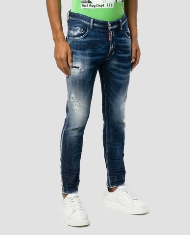  DSQUARED2 - Quần jeans nam wash bạc cá tính 