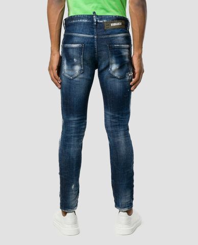  DSQUARED2 - Quần jeans nam wash bạc cá tính 