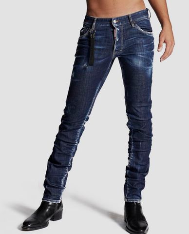  DSQUARED2 - Quần jeans nam phối móc khóa 