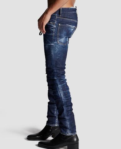  DSQUARED2 - Quần jeans nam phối móc khóa 