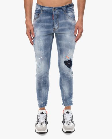  DSQUARED2 - Quần jeans nam phom ôm Light Wash 