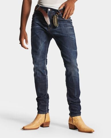  DSQUARED2 - Quần jeans nam phom ôm Dark Clean Wash Cool Guy 