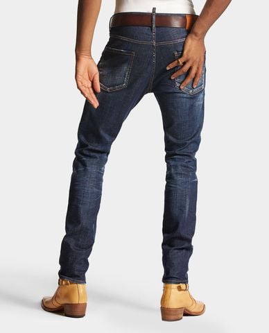  DSQUARED2 - Quần jeans nam phom ôm Dark Clean Wash Cool Guy 
