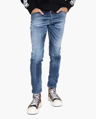  DSQUARED2 - Quần jeans nam phom ôm wash bạc Cool Guy 