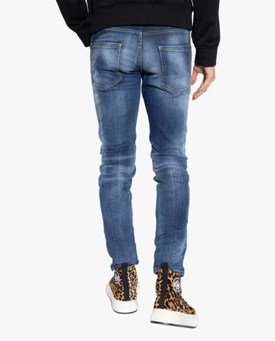  DSQUARED2 - Quần jeans nam phom ôm wash bạc Cool Guy 