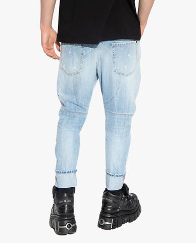  DSQUARED2 - Quần jeans baggy nam wash bạc bụi bặm 