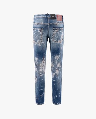  DSQUARED2 - Quần jeans nam phom ôm wash bạc 