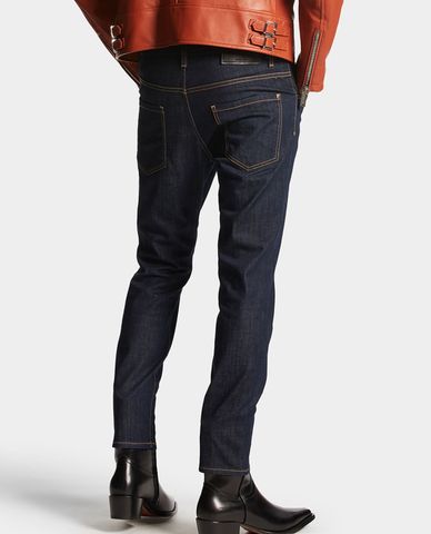  DSQUARED2 - Quần jeans nam phom ôm Dark Rince Wash Skater 