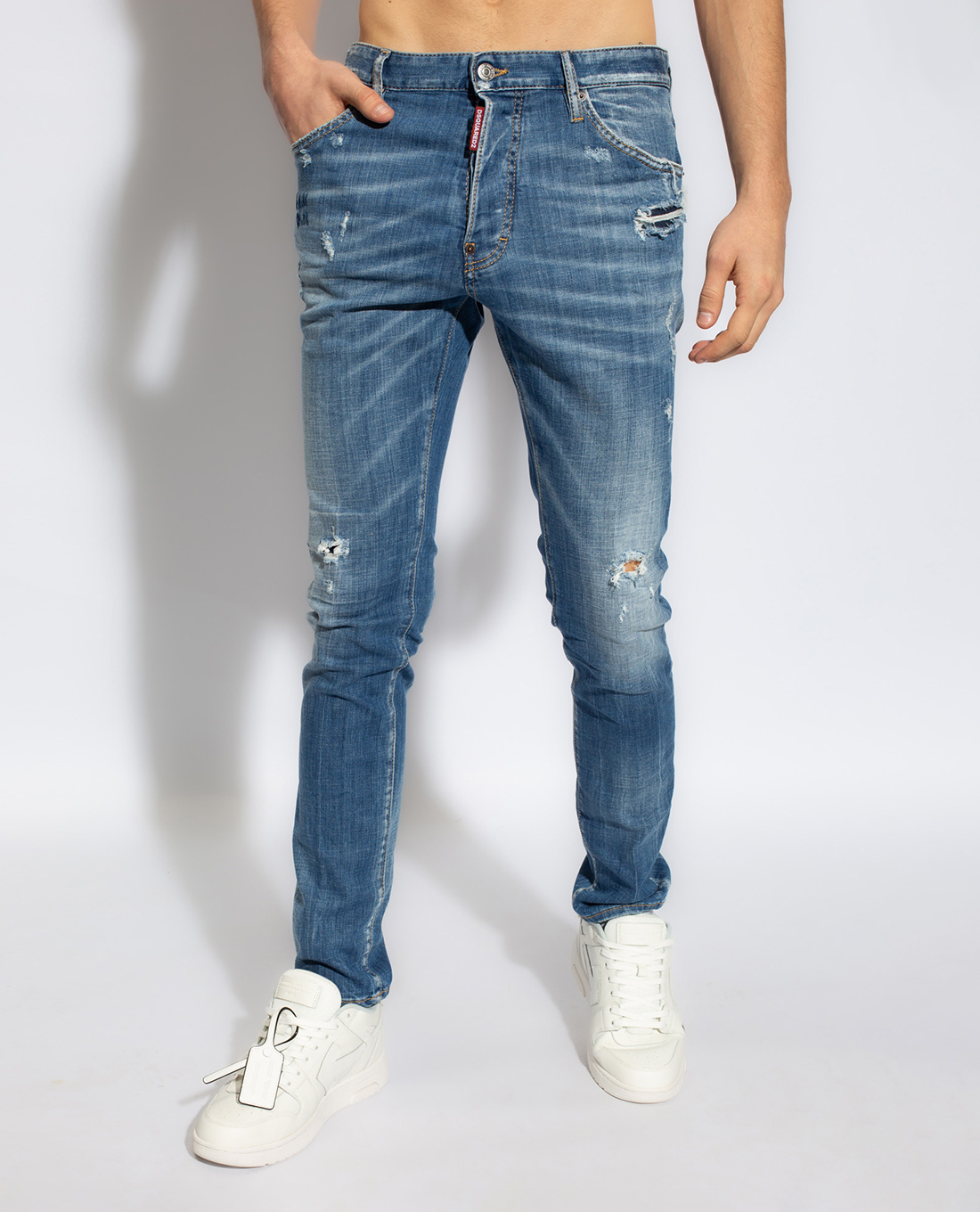 DSQUARED2 - Quần jeans nam phom ôm Tzin Cool Guy