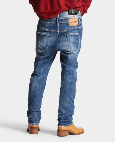  DSQUARED2 - Quần jeans nam phom ôm wash bạc 642 Twin Pack 