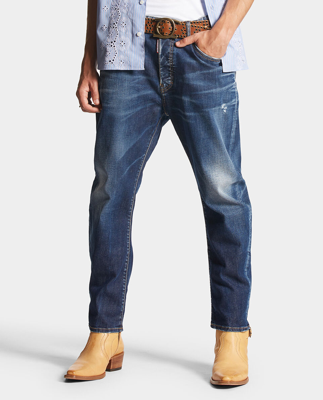 DSQUARED2 - Quần jeans nam phom ôm Dark Everyday Wash Bro
