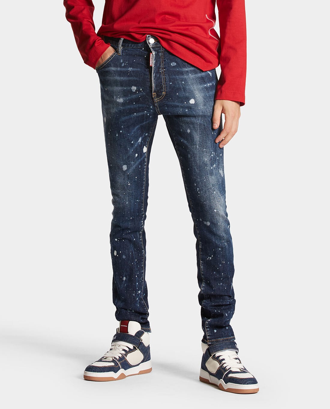 DSQUARED2 - Quần jeans nam phom ôm Dark Moldy Wash Cool Guy
