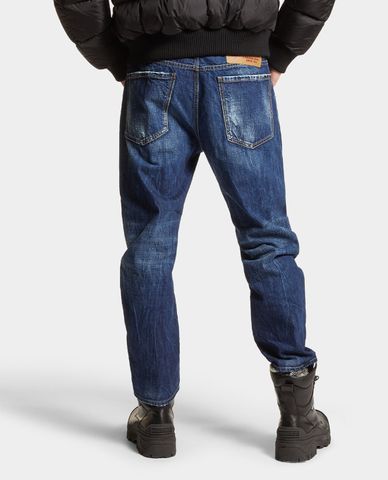  DSQUARED2 - Quần jeans nam phom ôm wash bạc Bro 