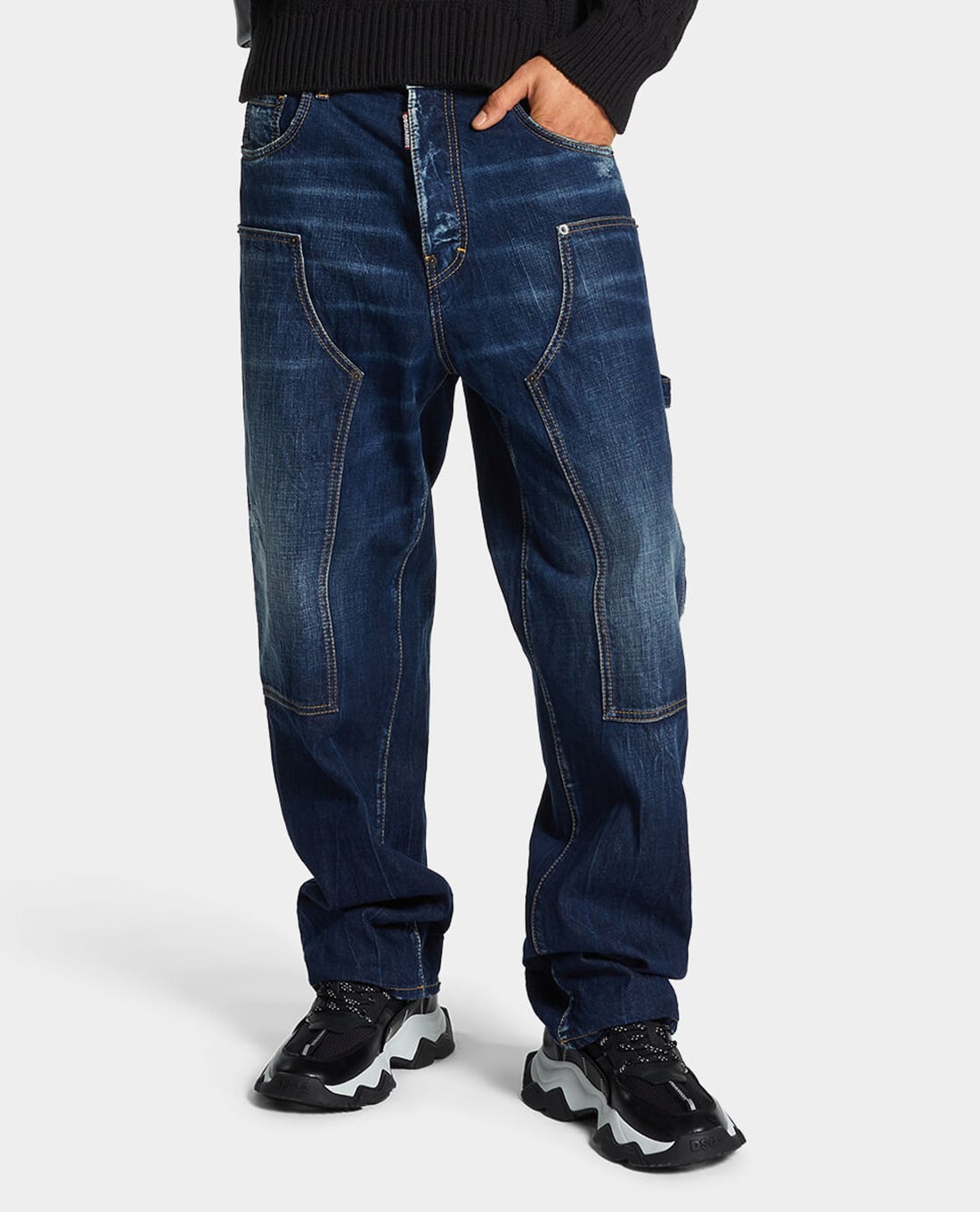 DSQUARED2 - Quần jeans nam ống rộng Dark Semplice