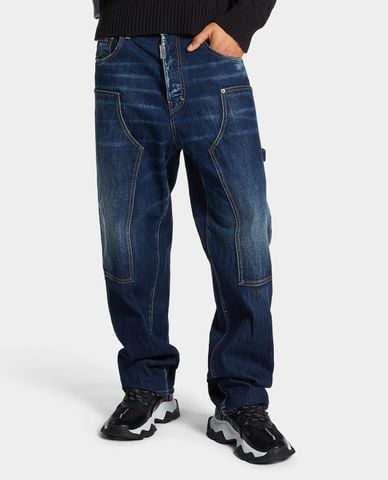 DSQUARED2 - Quần jeans nam ống rộng Dark Semplice 