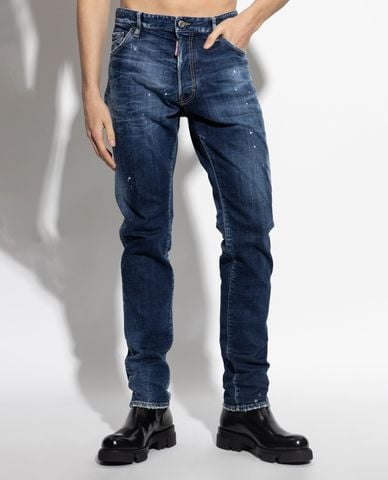  DSQUARED2 - Quần jeans nam phom ôm thời trang 