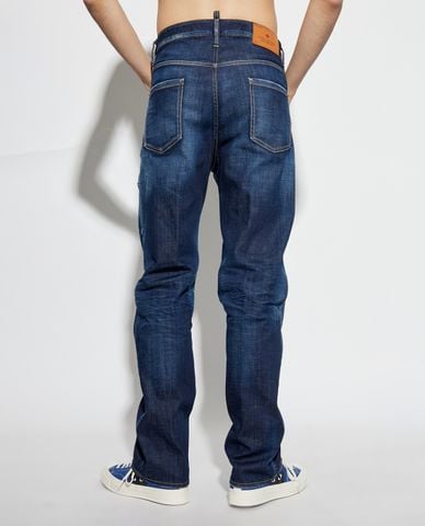  DSQUARED2 - Quần jeans nam ống đứng thời trang 