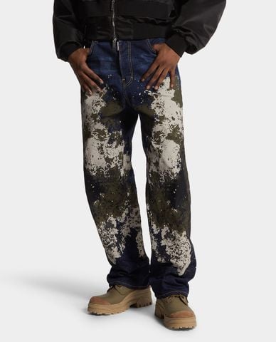  DSQUARED2 - Quần jeans nam ống rộng Dark Urban 