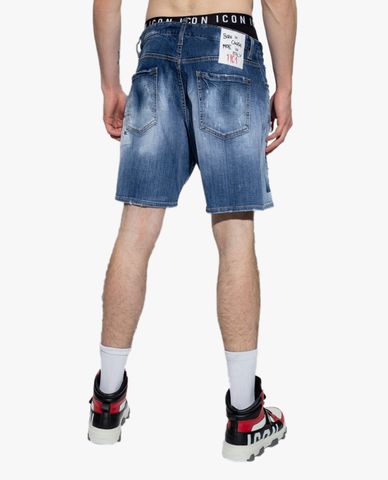  DSQUARED2 - Quần shorts jeans nam denim Boxer 