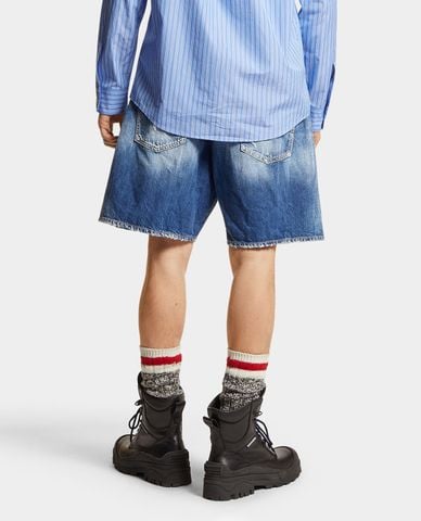  DSQUARED2 - Quần shorts jeans nam wash bạc Medium Everything 