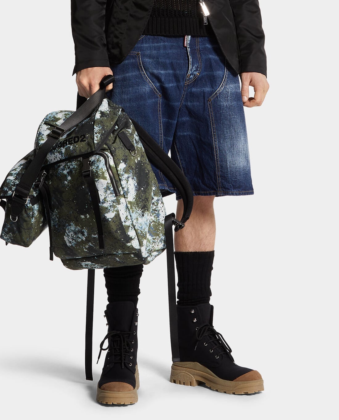 DSQUARED2 - Quần short jeans nam Carpenter