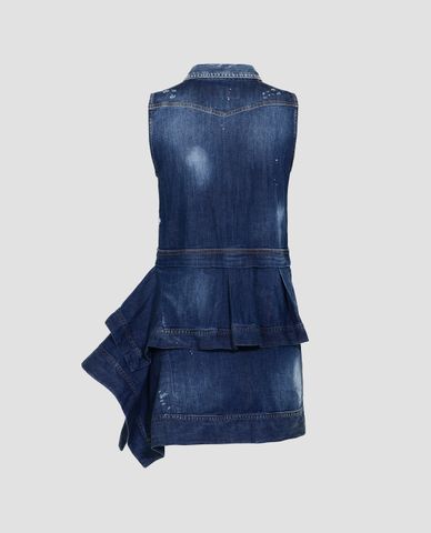  DSQUARED2 - Đầm mini tà xéo sát nách 