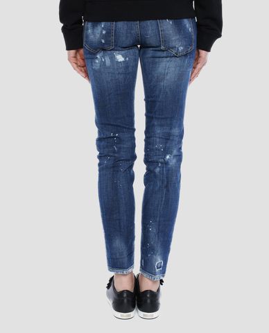  DSQUARED2 - Quần jeans nữ ống suông Jennifer Blue 