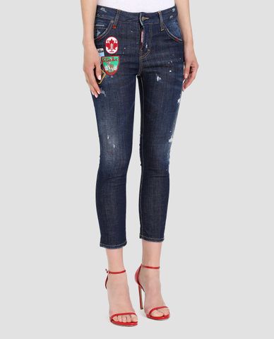  DSQUARED2 - Quần jeans nữ skinny Patch Cool Girl 