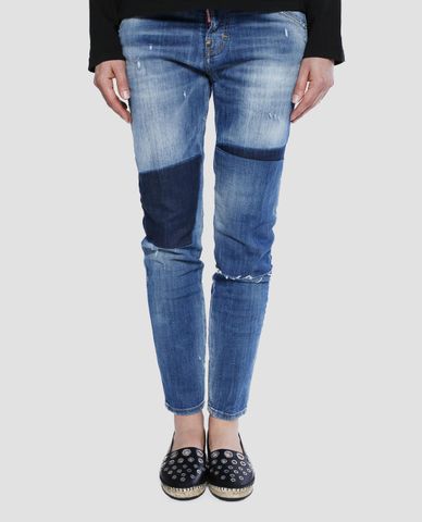  DSQUARED2 - Quần jeans nữ slim-fit wash vải dậm Cool Girl Jean 