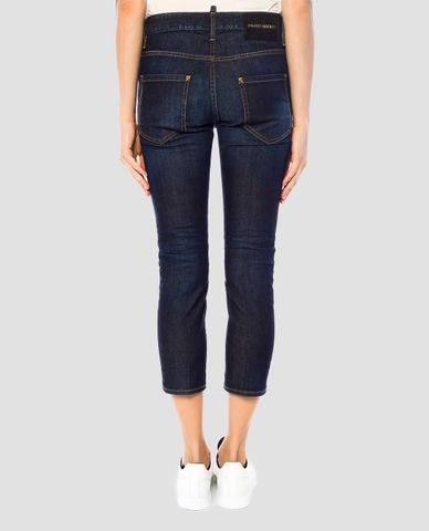  DSQUARED2 - Quần jeans nữ phom ôm Cool Girl Cropped 