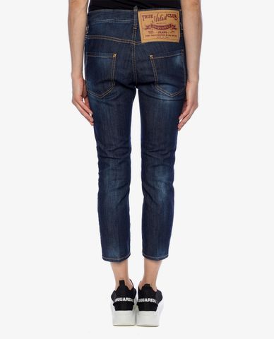  DSQUARED2 - Quần jeans nữ phom suông Cropped Cool Girl 