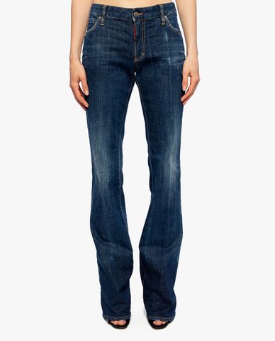  DSQUARED2 - Quần jeans nữ ống loe cá tính 