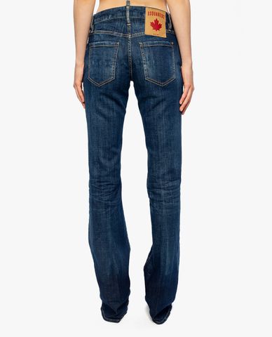  DSQUARED2 - Quần jeans nữ ống loe cá tính 