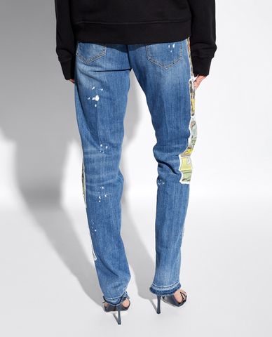  DSQUARED2 - Quần jeans nữ phom ôm Betty Boop Wash 