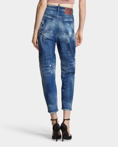 DSQUARED2 - Quần jeans nữ ống đứng phom ôm 