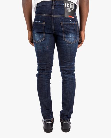  DSQUARED2 - Quần jeans nam wash bạc bụi bặm 
