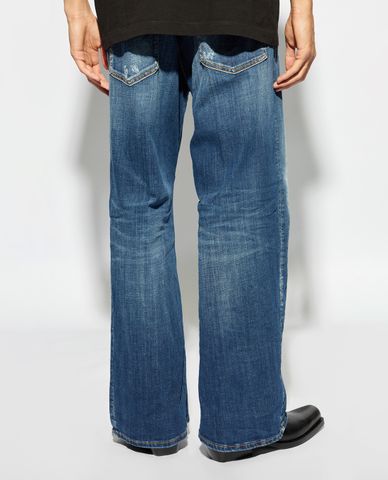  DSQUARED2 - Quần jeans nam ống rộng wash bạc nổi bật Eros 