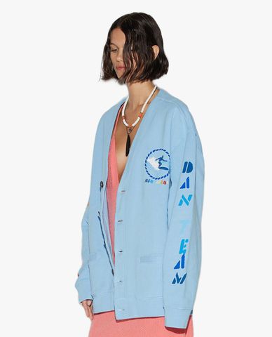  DSQUARED2 - Áo khoác cardigan nữ phom suông phối nút cài hiện đại 