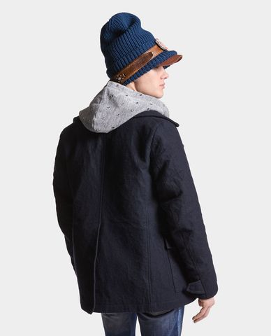  DSQUARED2 - Áo khoác nam hai hàng nút sang trọng Peacoat 