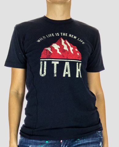  DSQUARED2 - Áo thun nữ cổ tròn Wild Life 