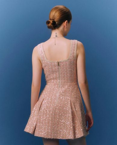  GIGI - Đầm hai dây mini cổ vuông thời trang 