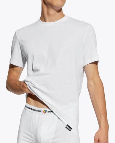  DSQUARED2 - Set 3 áo thun nam cổ tròn tay ngắn 