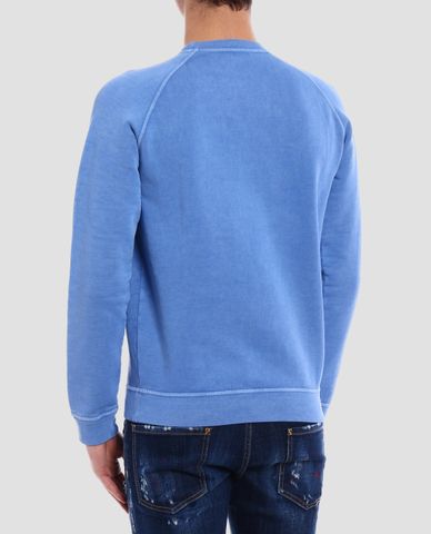  DSQUARED2 - Áo Sweatshirt cổ tròn Canada Flag 