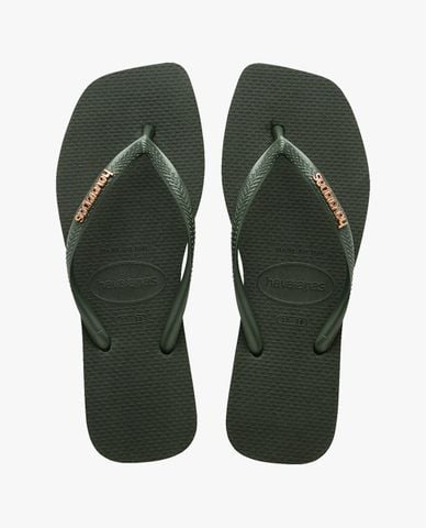  HAVAIANAS - Dép kẹp nữ Slim Square Logo Metallic 