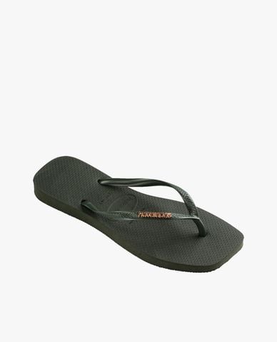  HAVAIANAS - Dép kẹp nữ Slim Square Logo Metallic 