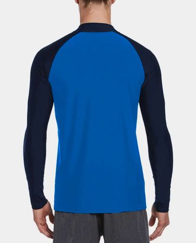  NIKE SWIM - Áo bơi nam cổ tròn tay dài phối khoá zip Hydrogua 