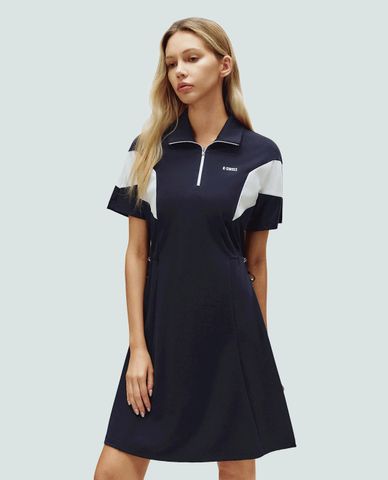  K-SWISS - Đầm polo mini Logo Color Block 